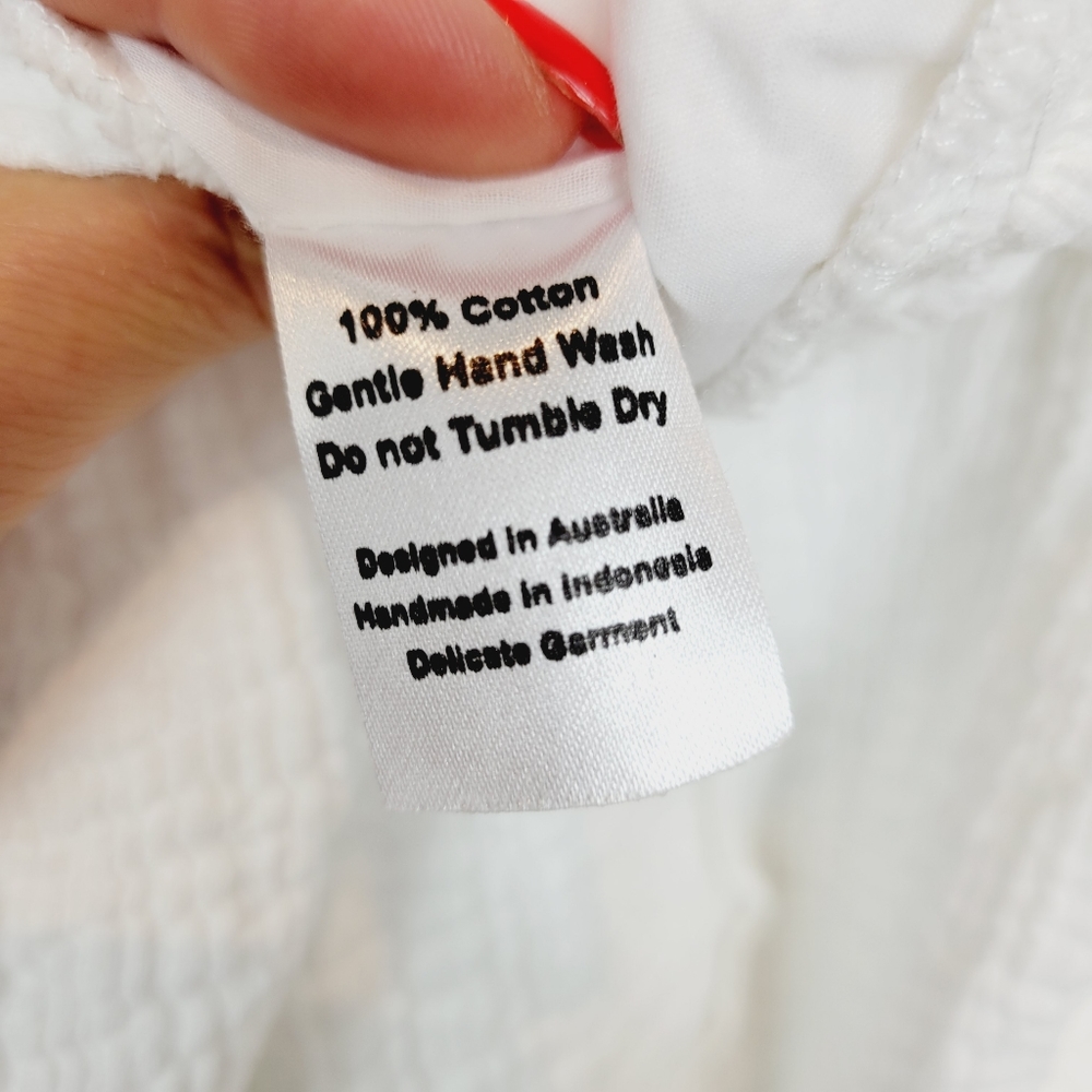 POSSE white slip gauze baby doll dress - Picture 8 of 8